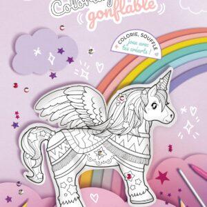 COLORIAGE GONFLABLE GEANT LICORNE - ARA CREATIVE