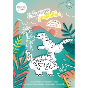 COLORIAGES GONFLABLES DINOSAURES - ARA CREATIVE