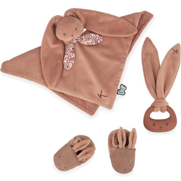 COFFRET CADEAU NAISSANCE TERRACOTTA 3 PIECES - KALOO