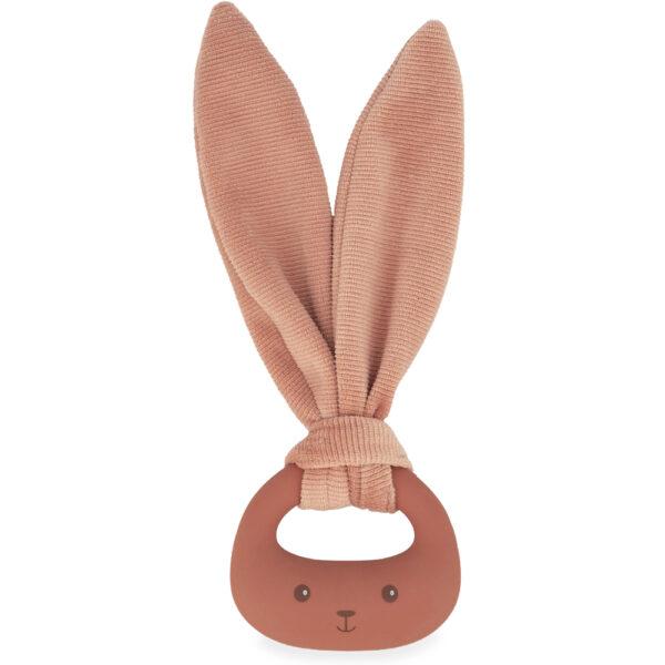 ANNEAU DE DENTITION EN SILICONE LAPIN TERRACOTTA - KALOO