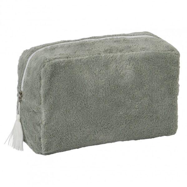 TROUSSE DE TOILETTE EN BAMBOU VERT DE GRIS - BBandCO
