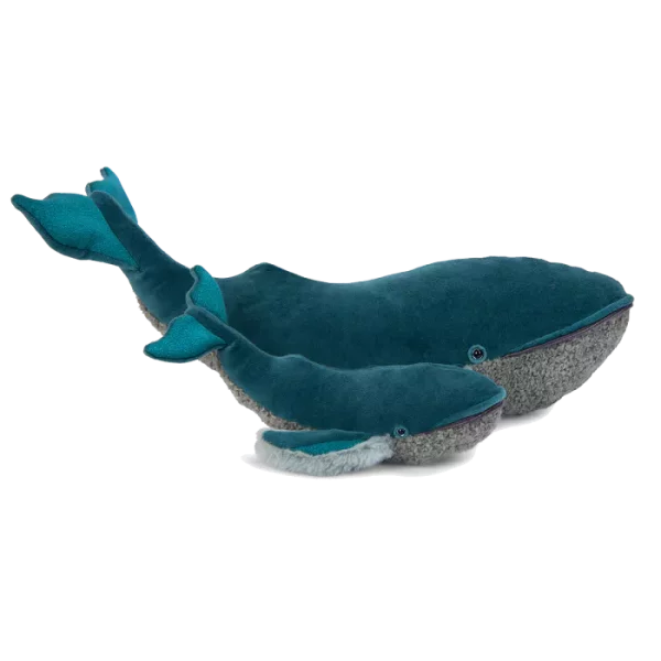 GRANDE BALEINE EN PELUCHE TOUT AUTOUR DU MONDE - MOULIN ROTY