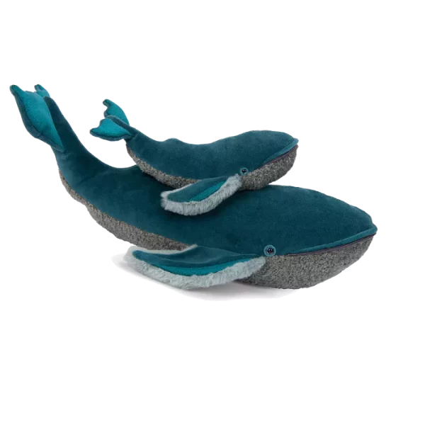 GRANDE BALEINE EN PELUCHE TOUT AUTOUR DU MONDE - MOULIN ROTY