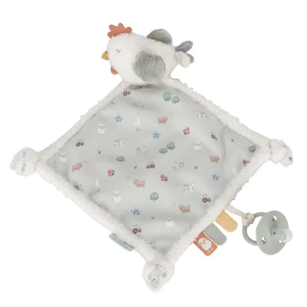 DOUDOU CARRE POULE LITTLE FARM - LITTLE DUTCH
