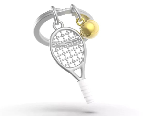PORTE CLES METAL TENNIS - METALMORPHOSE