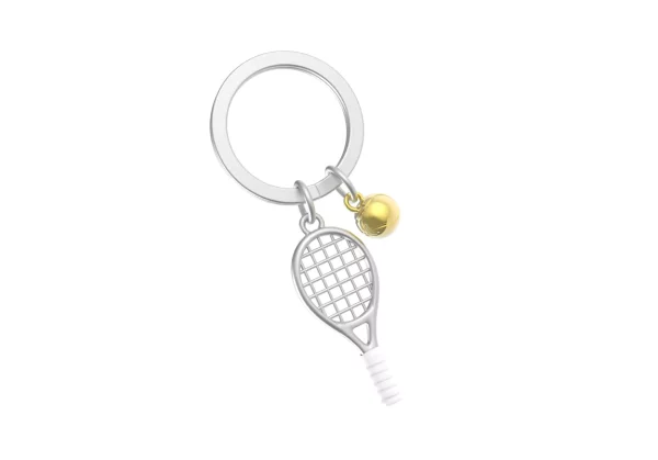 PORTE CLES METAL TENNIS - METALMORPHOSE