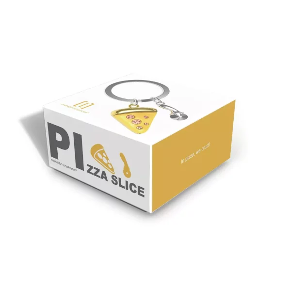 PORTE CLES METAL PART DE PIZZA - METALMORPHOSE