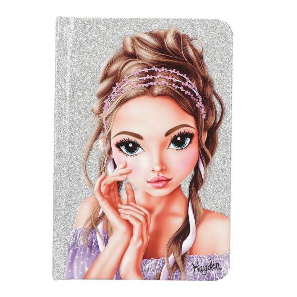 CARNET DE NOTES AVEC CRAYON GLITTER QUEEN- TOP MODEL