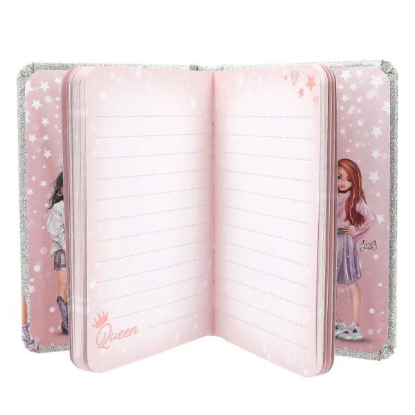 CARNET DE NOTES AVEC CRAYON GLITTER QUEEN- TOP MODEL
