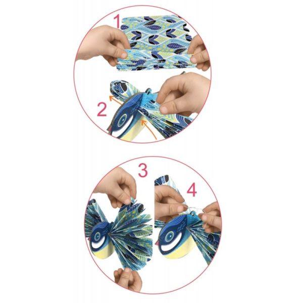 PLIAGES EVENTAILS OISEAUX - CREA LIGN