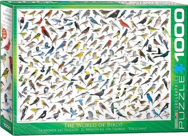 PUZZLE LE MONDE DES OISEAUX 1000 PIECES - EUROGRAPHICS PUZZLE