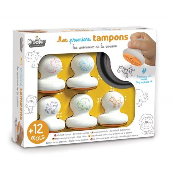 PREMIERS TAMPONS ANIMAUX DE LA SAVANE - CREA LIGN