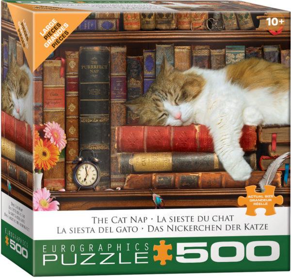 LA SIESTE DU CHAT 500 PIECES - EUROGRAPHICS PUZZLE