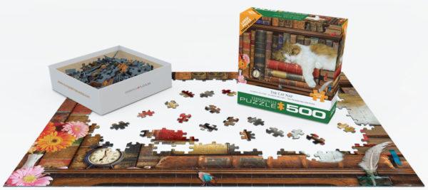 LA SIESTE DU CHAT 500 PIECES - EUROGRAPHICS PUZZLE