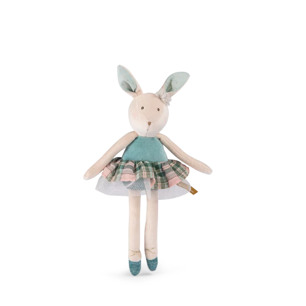 PELUCHE LAPIN BLEU " LA PETITE ECOLE DE DANSE" - MOULIN ROTY