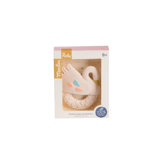 ANNEAU DE DENTITION CAOUTCHOUC CYGNE " LA PETITE ECOLE DE DANSE" - MOULIN ROTY