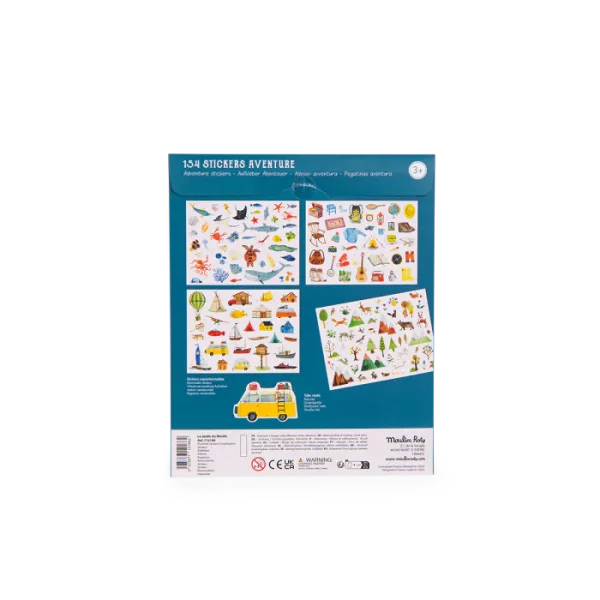 154 STICKERS AVENTURE - MOULIN ROTY
