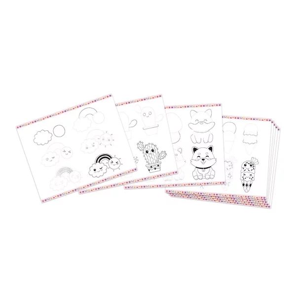 COFFRET CREATIF DESSIN PAS A PAS 20 MODELES KAWAI - JANOD