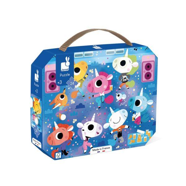 PUZZLE CONCERT ROCK LICORNES 24 PIECES - JANOD