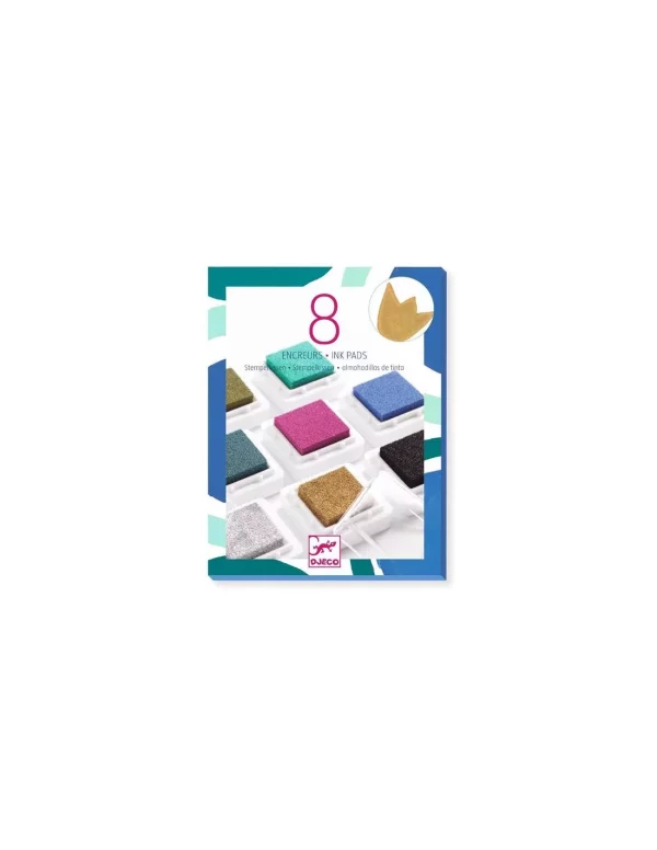 8 ENCREURS PAILLETTES DJECO