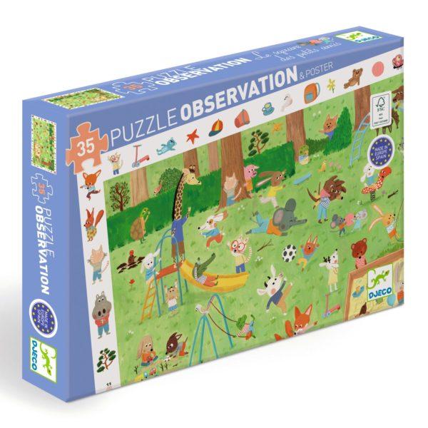 PUZZLE D'OBSERVATION LE SQUARE DES PETITS AMIS- DJECO