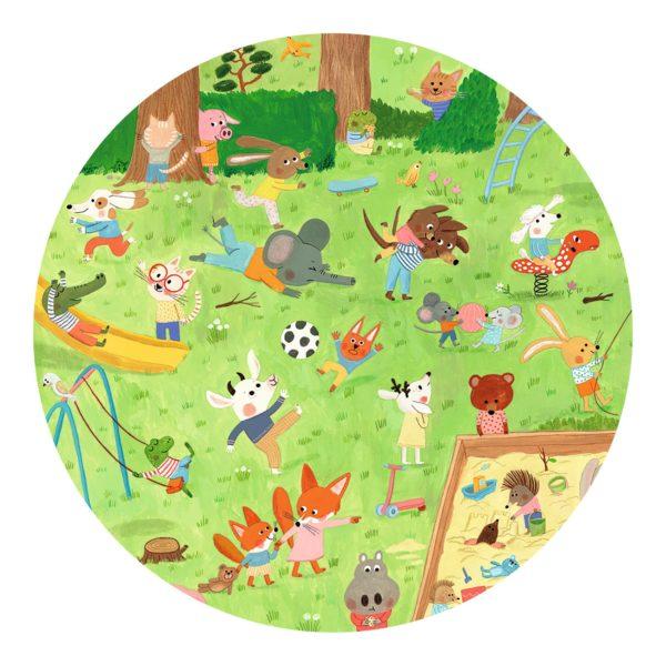 PUZZLE D'OBSERVATION LE SQUARE DES PETITS AMIS- DJECO