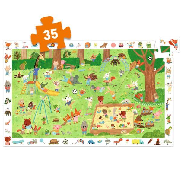 PUZZLE D'OBSERVATION LE SQUARE DES PETITS AMIS- DJECO