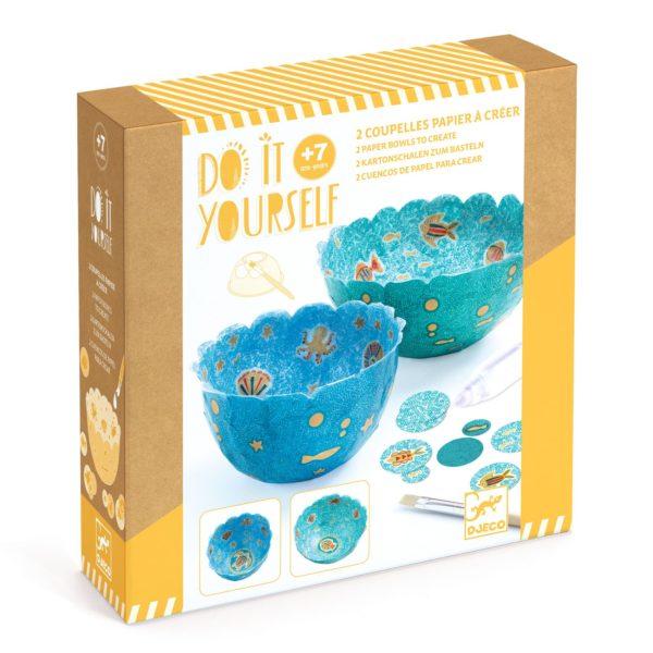 COUPELLES EN PAPIER DANS LA MER - DJECO