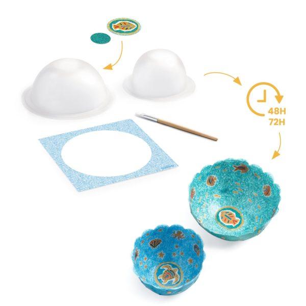 COUPELLES EN PAPIER DANS LA MER - DJECO