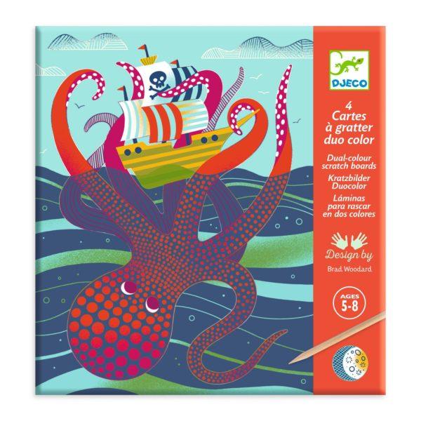 CARTES A GRATTER DESSUS DESSOUS - DJECO