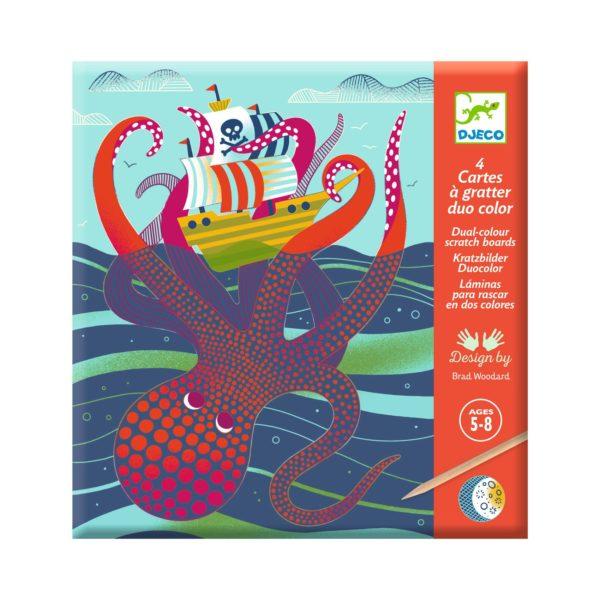CARTES A GRATTER DESSUS DESSOUS - DJECO