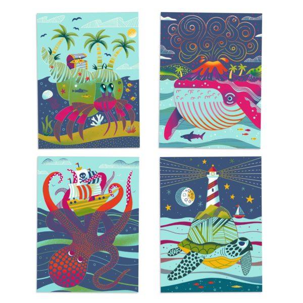 CARTES A GRATTER DESSUS DESSOUS - DJECO