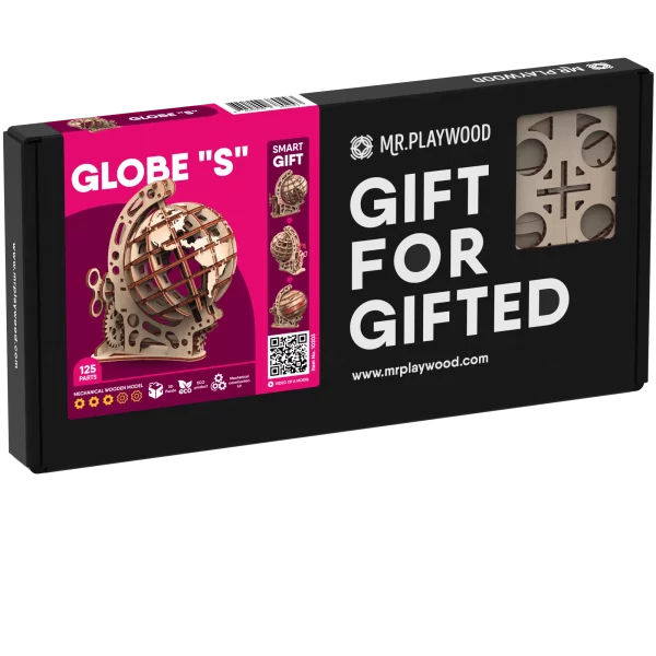 GLOBE "S" MOBILE  EN BOIS 3D – Image 2