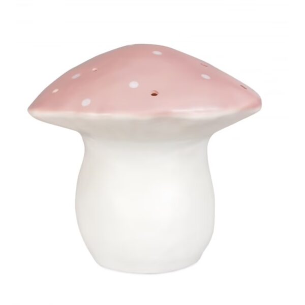 LAMPE CHAMPIGNON GRAND VINTAGE ROSE
