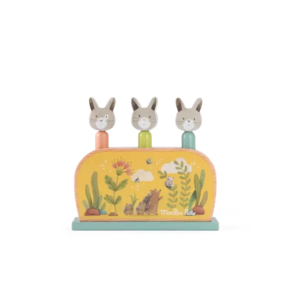 POP UP BOIS "TROIS PETITS LAPINS " - MOULIN ROTY