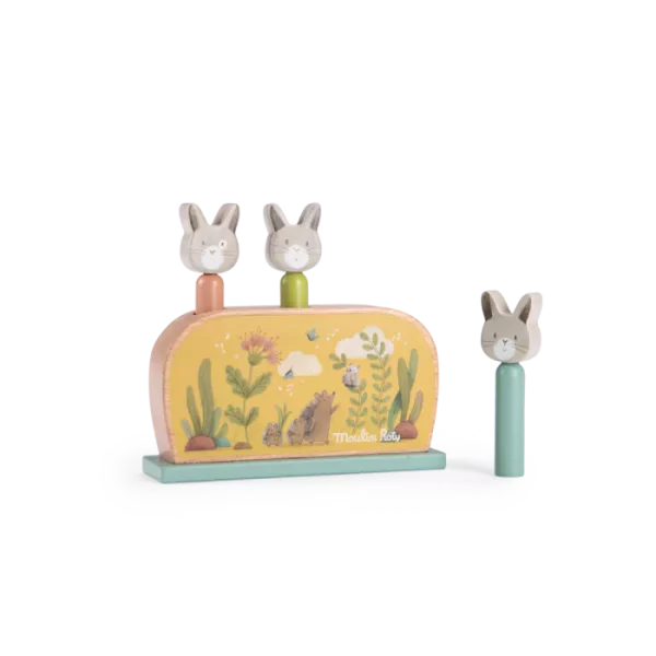 POP UP BOIS "TROIS PETITS LAPINS " - MOULIN ROTY