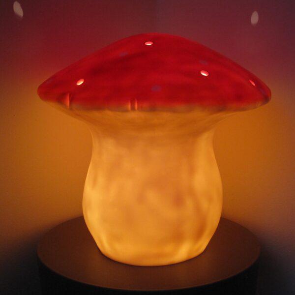 LAMPE CHAMPIGNON GRAND ROUGE – Image 2