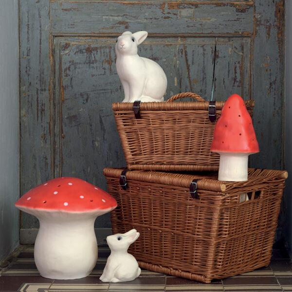 LAMPE CHAMPIGNON GRAND ROUGE – Image 3